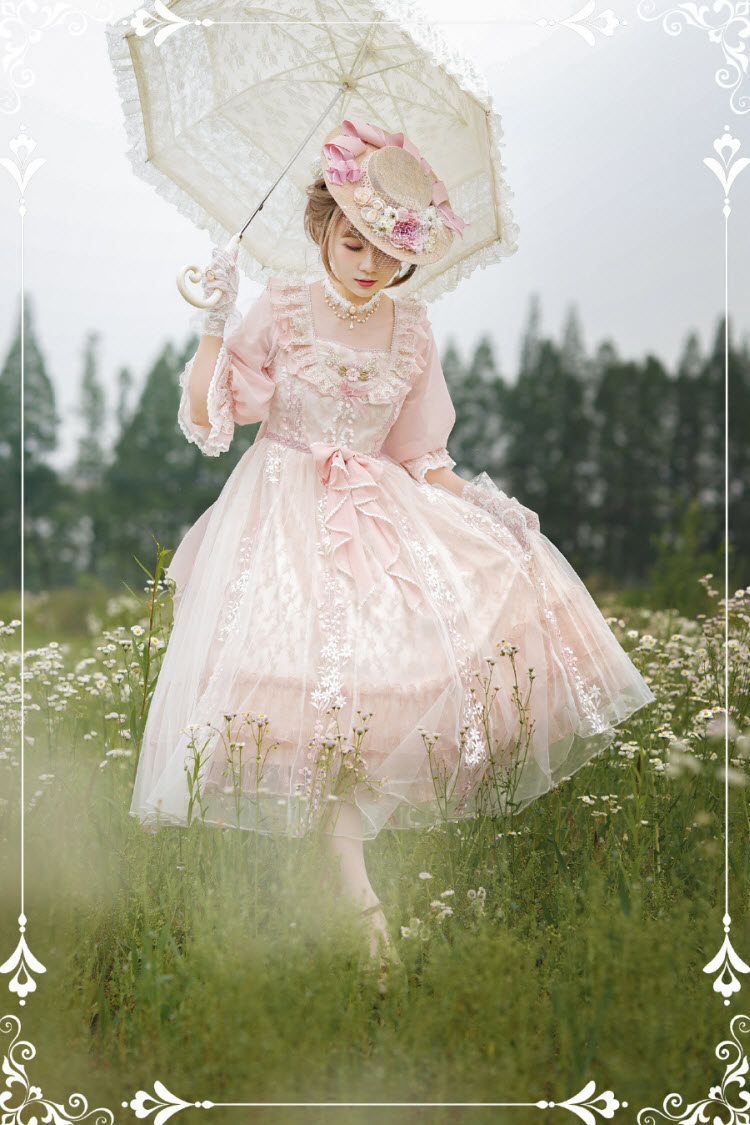 ZeeYe Studio -Monica's Garden- Vintage Classic Lolita OP Dress