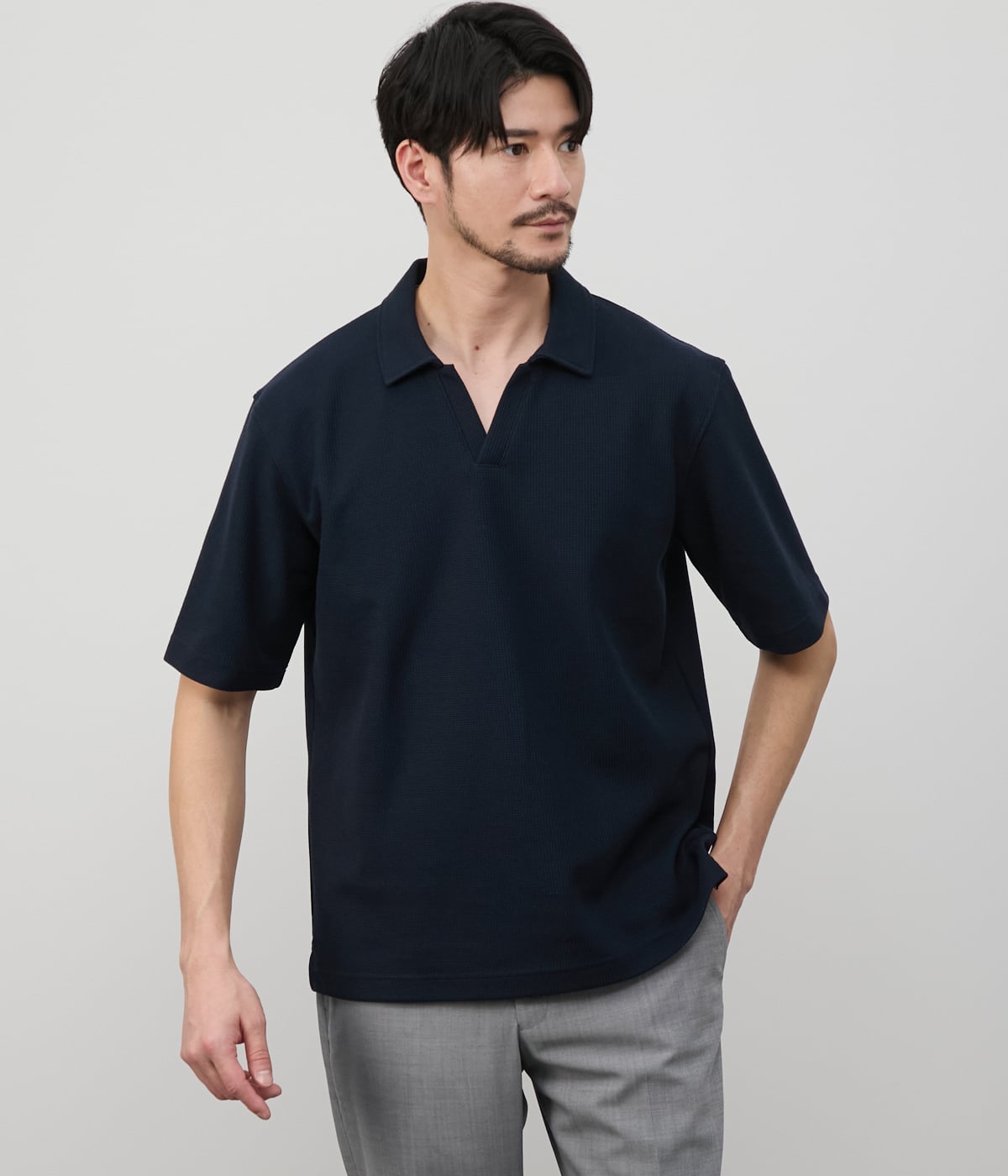 I cotoni di Albini スキッパー ポロシャツ(11635606-2025