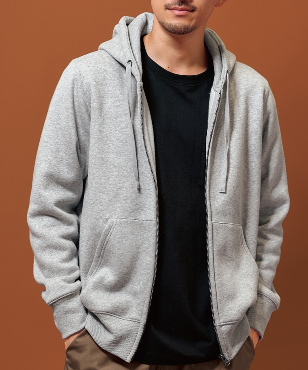 裏起毛フルジップパーカー【大きいサイズ有】 通販【ニッセン】