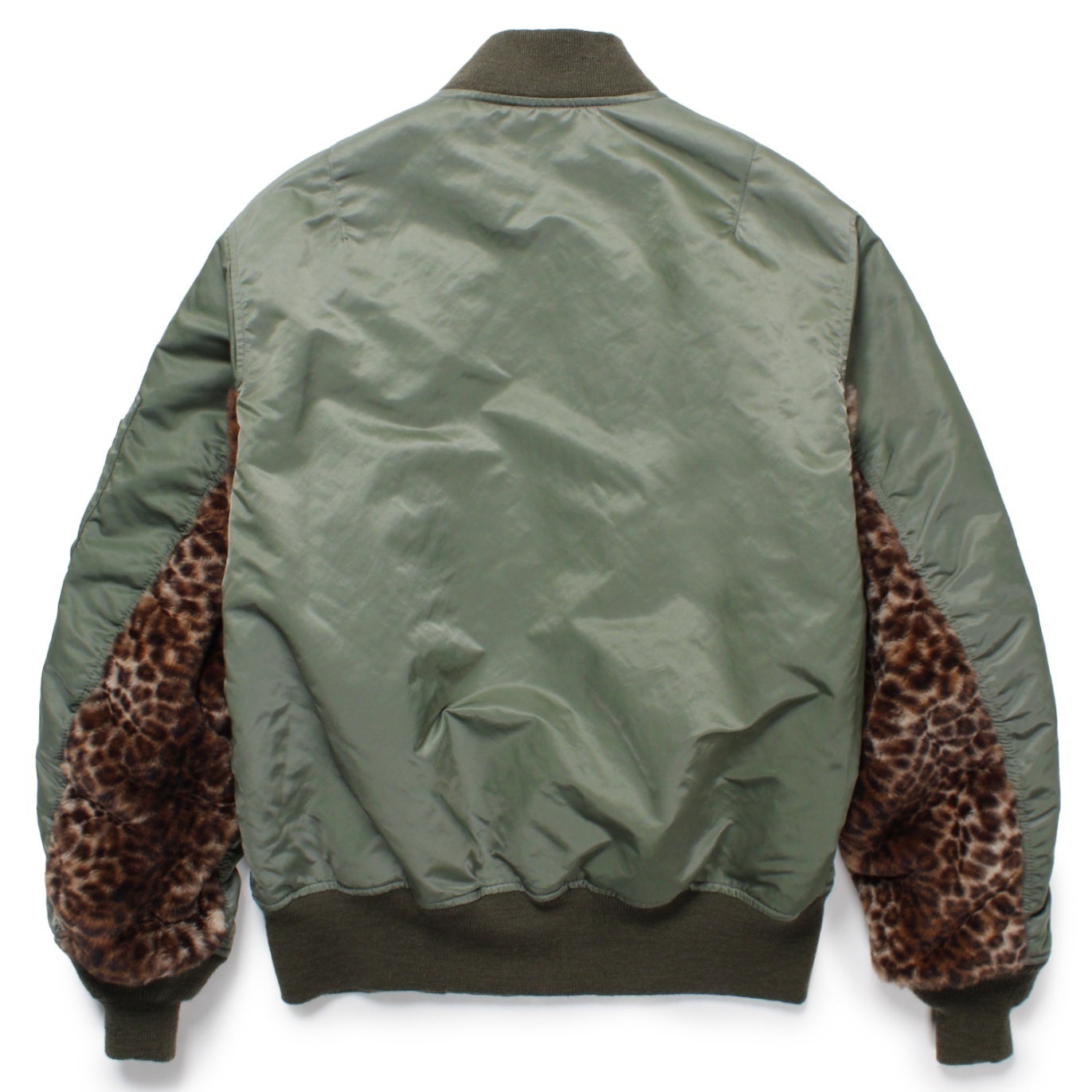 LEOPARD FAUX FUR MA-1 FLIGHT JACKET フライトジャケット-ワコマリア
