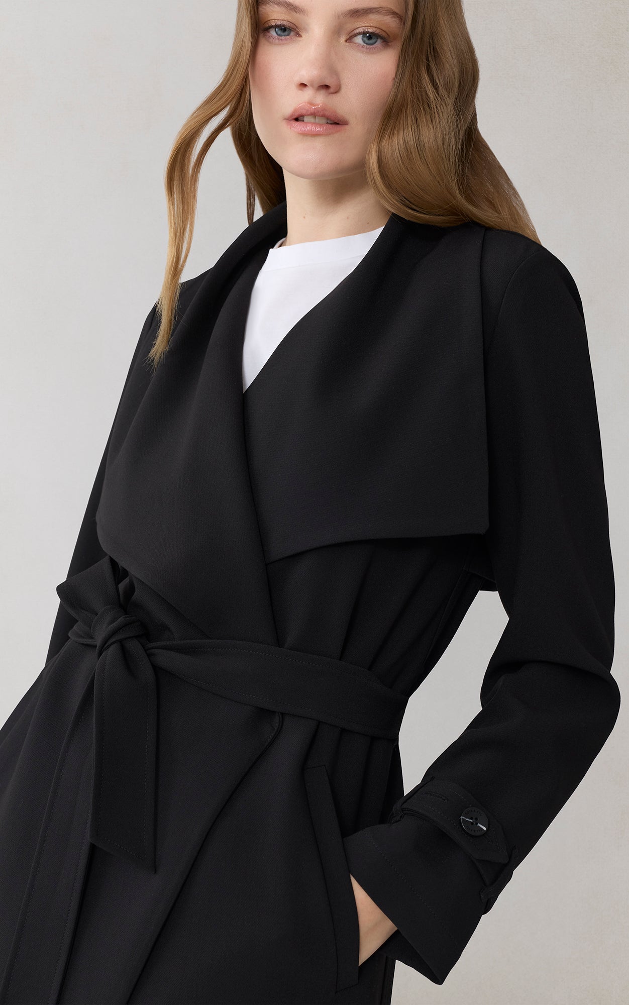 OLIVIA Draped Wrap Coat | Soia & Kyo US