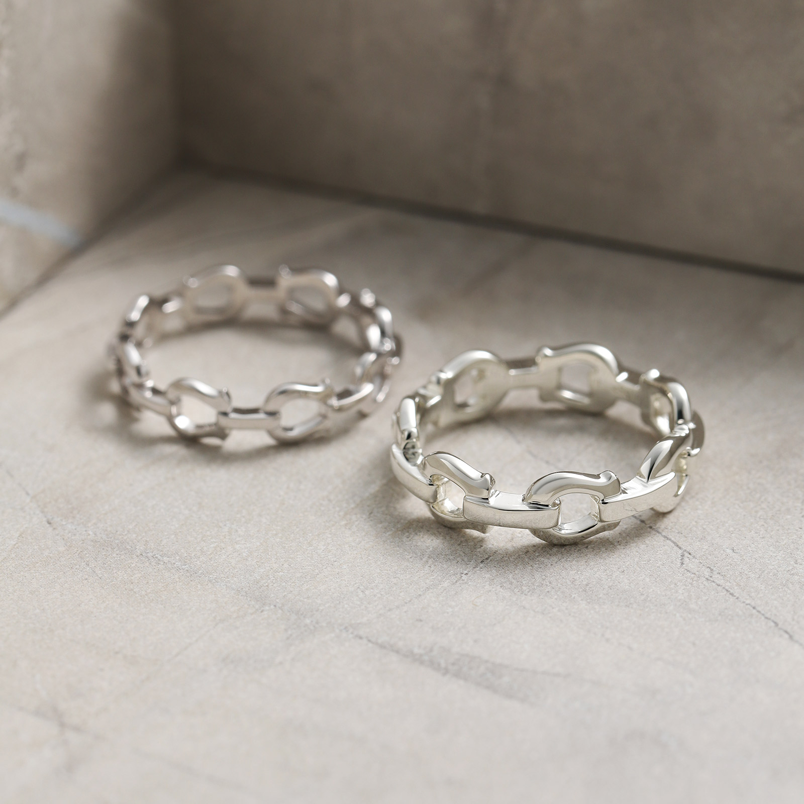 SYMPATHY OF SOUL（シンパシーオブソウル） Thin Horseshoe Link Ring