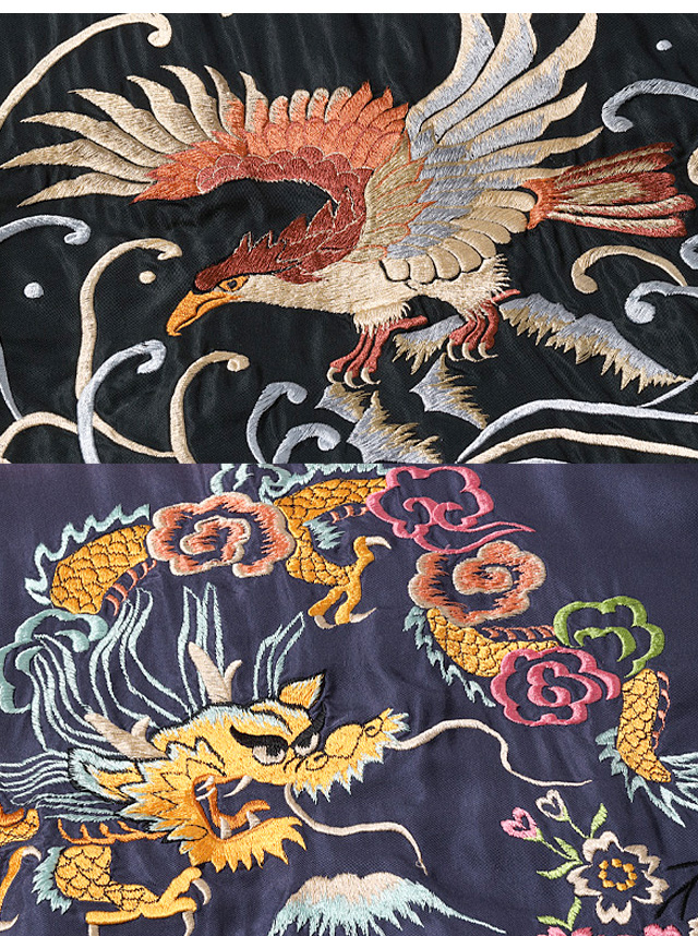 Early 1950s Style AGING MODELアセテートリバーシブルスカジャン