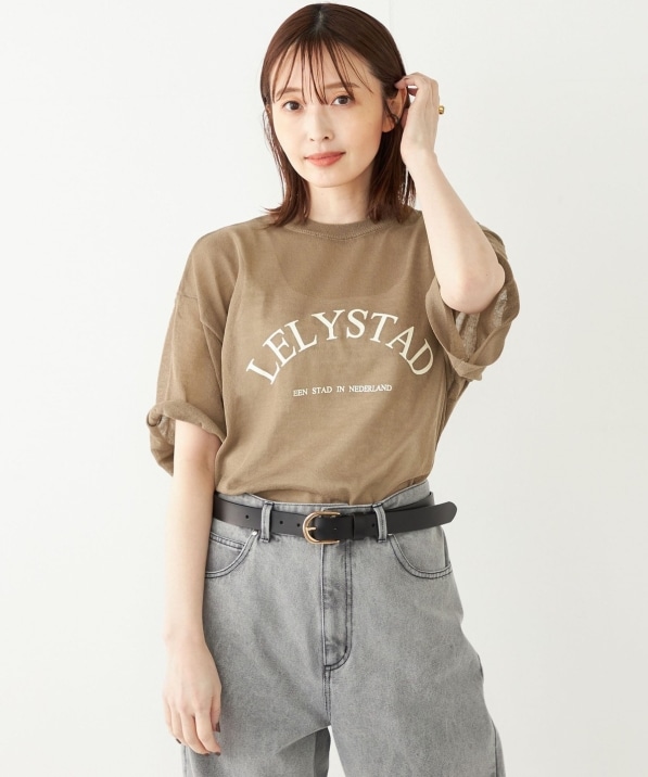 SHIPS Colors:〈手洗い可能〉シアー ロゴ ニット TEE｜ SHIPS 公式サイト