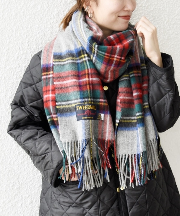 TWEED MILL: チェック ウール ストール 25AW｜ SHIPS 公式サイト