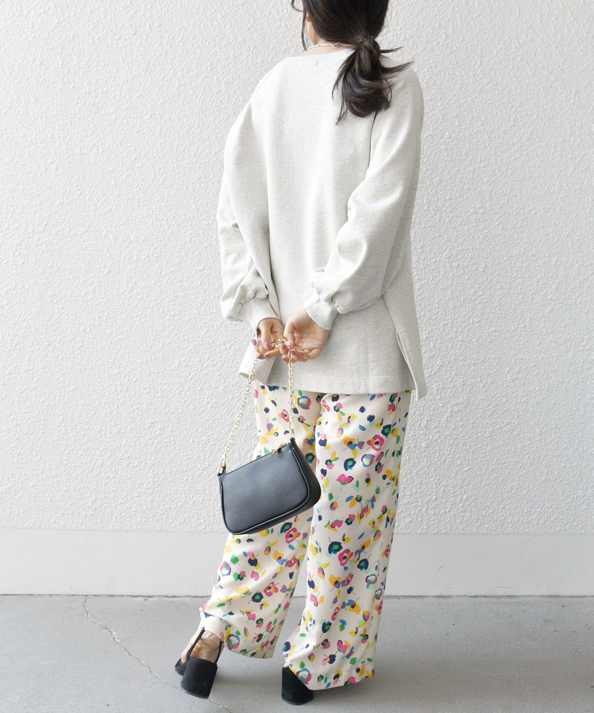 SHIPS any:〈洗濯機可能〉SPRINTEX フラワー プリント ワイド イージー