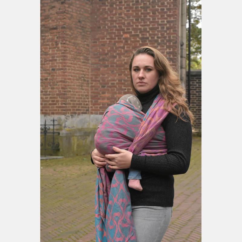 Yaro La Fleur Meta Petrol Fuchsia Orange Length 4.60 meters