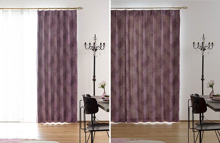 Garden in PARIS ガーデンインパリス 厚地カーテン【AH5005】フィレ デ