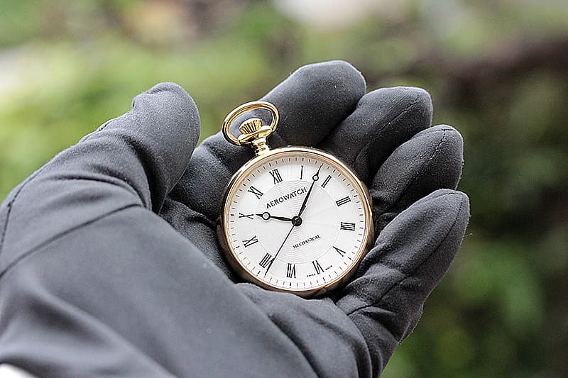 アエロ（AERO） オープンフェイス 手巻き式 40828JA02 懐中時計