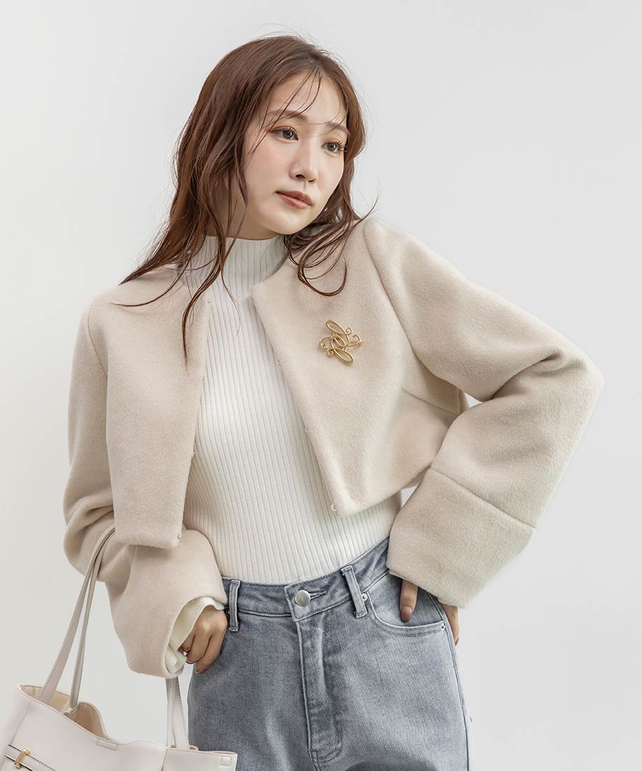 SALE】2WAY フェイクファーショートジャケットRANDA公式サイト