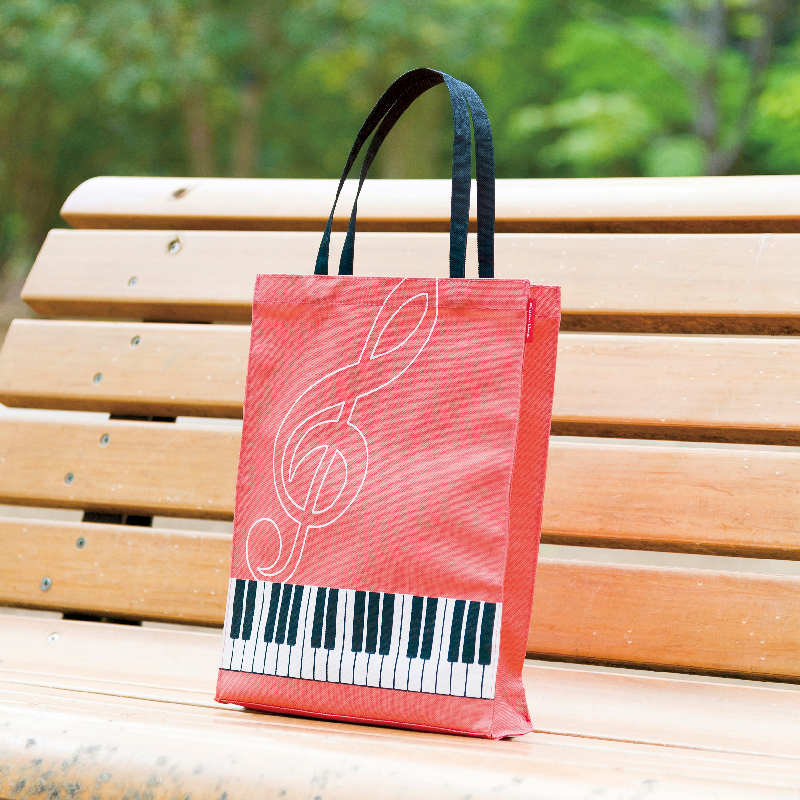 完売】ピアノライン 縦型トートバッグ（ピンク）｜バッグ｜在庫対応