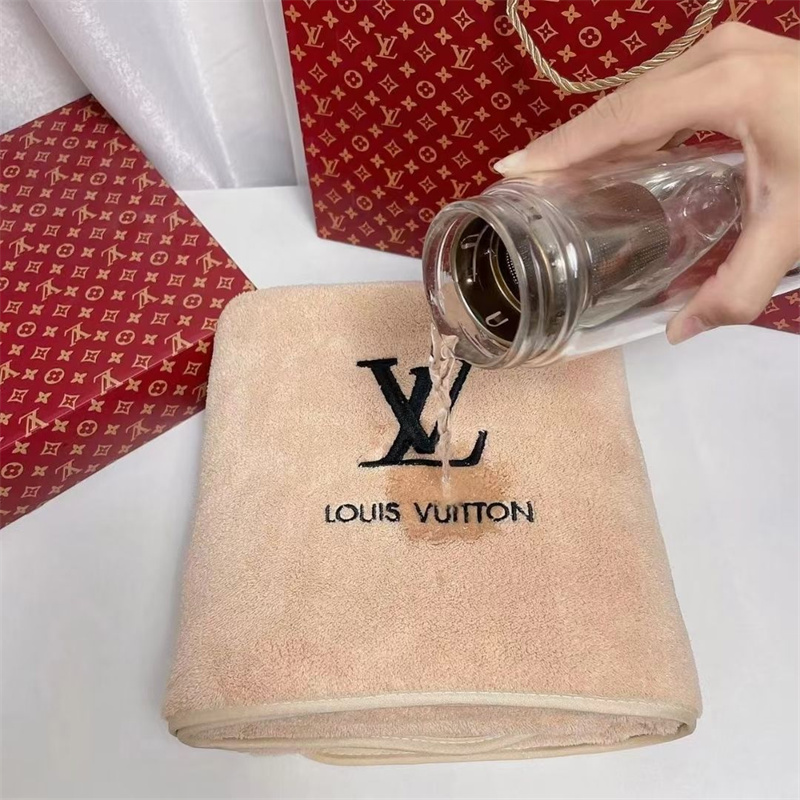 ルイヴィトンタオル フェイスタオル バスタオル 2枚入り LV 刺繍