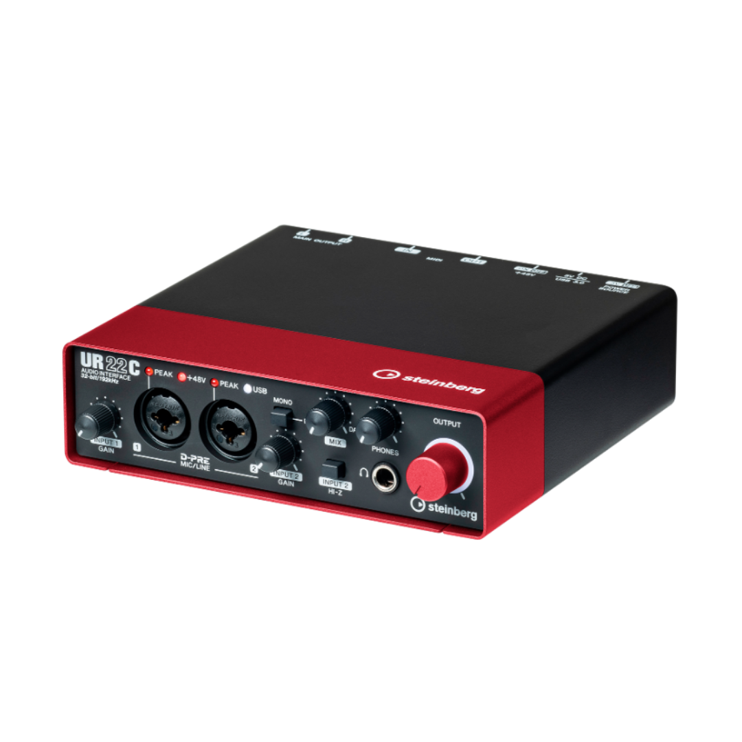 Steinberg UR22C 2x2 USB 3.0 Audio Interface - Red - Talentz