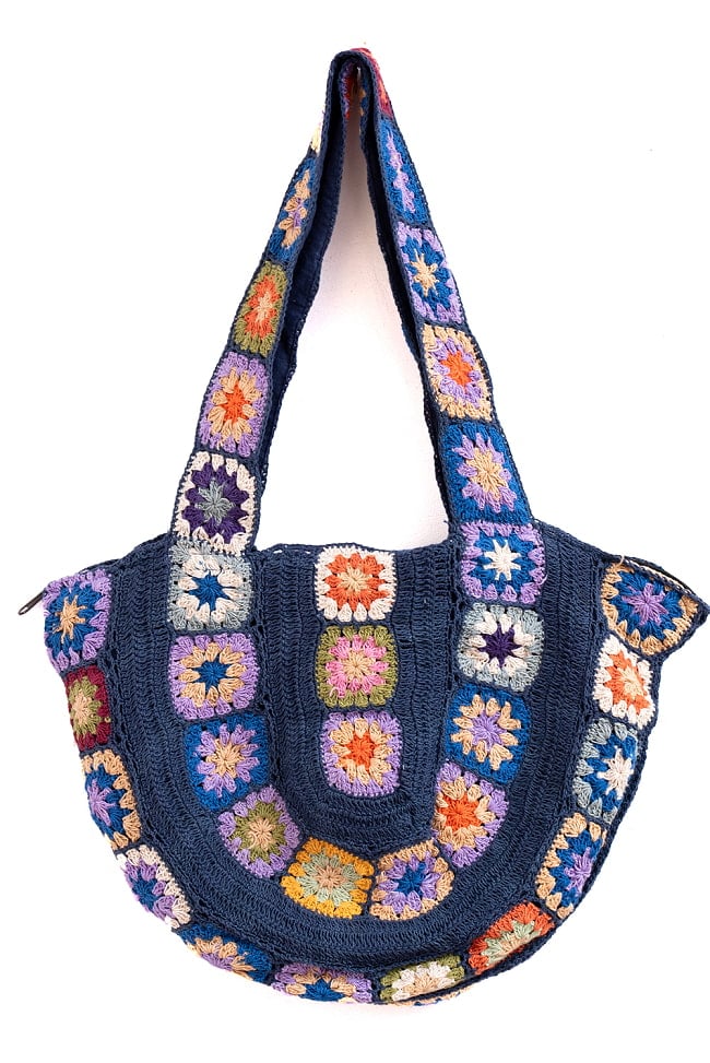 刺繍が可愛い！フラワークロシェのショルダーバッグ の通販[送料無料