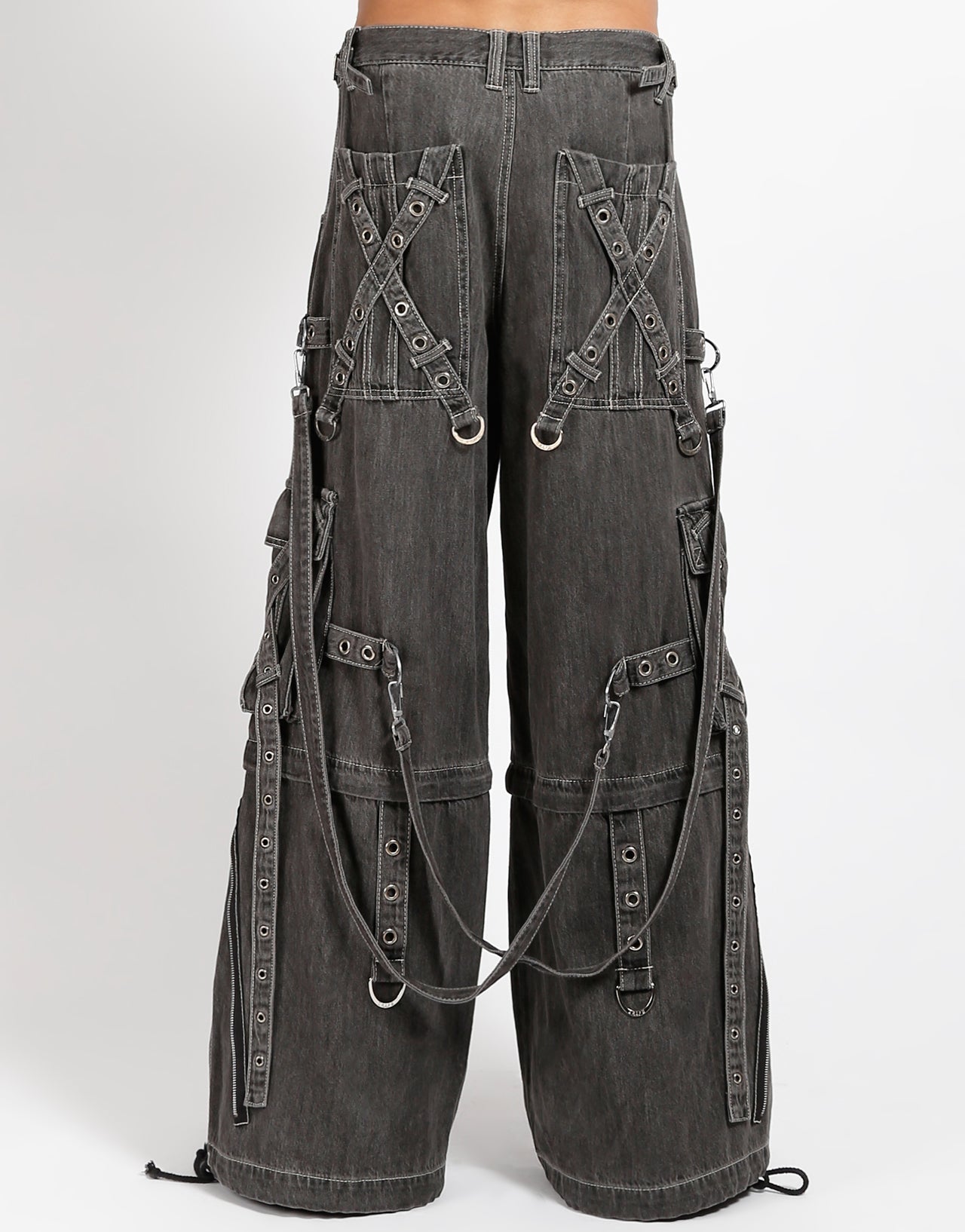 X-STRAP PANT BLACK DENIM – trashandvaudeville