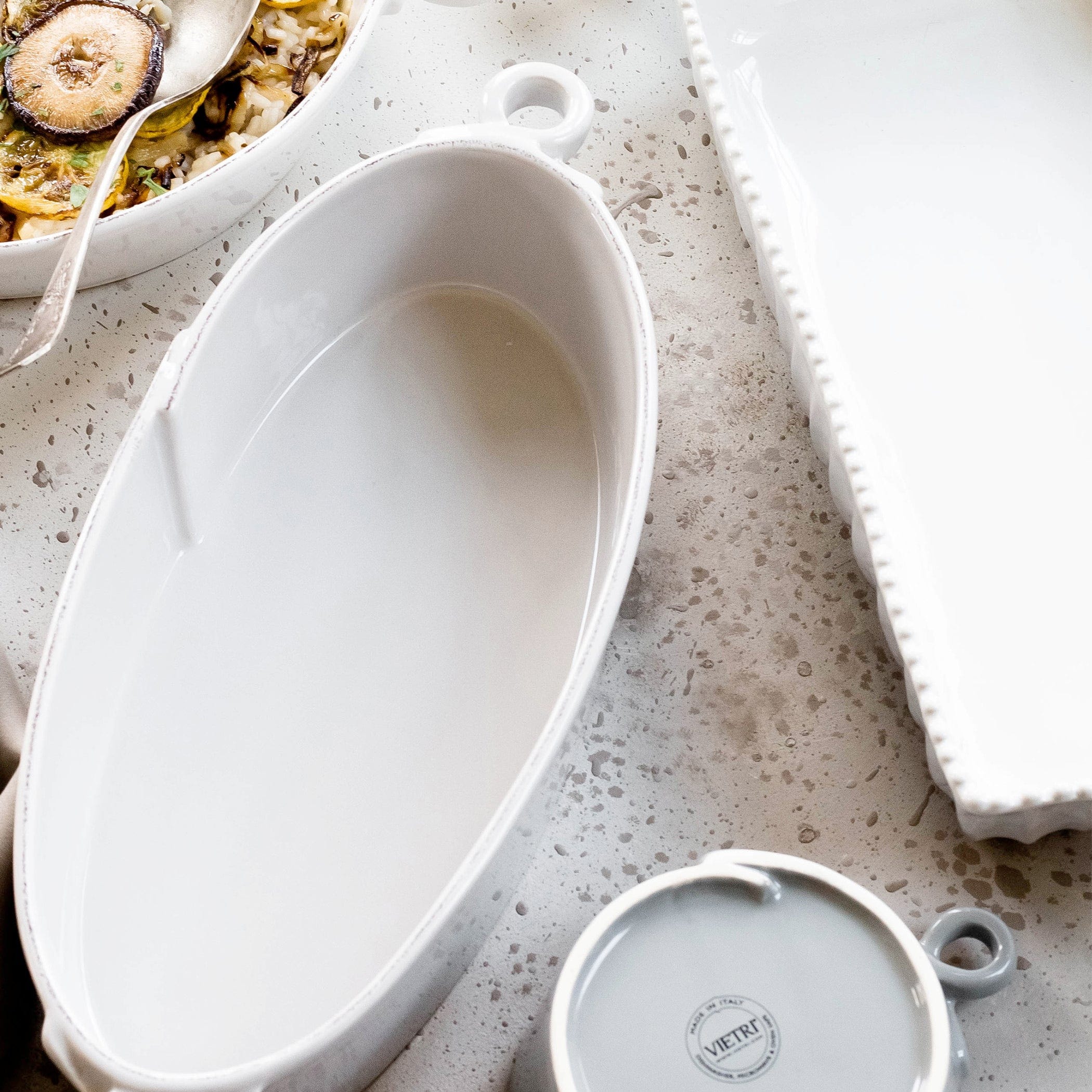 Lastra Handled Oval Baker | Oval Baking Dish | VIETRI