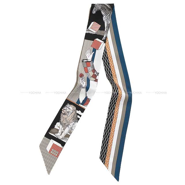 HERMES エルメス スカーフ ツイリー グラン テアトル ヌーヴォー 黒