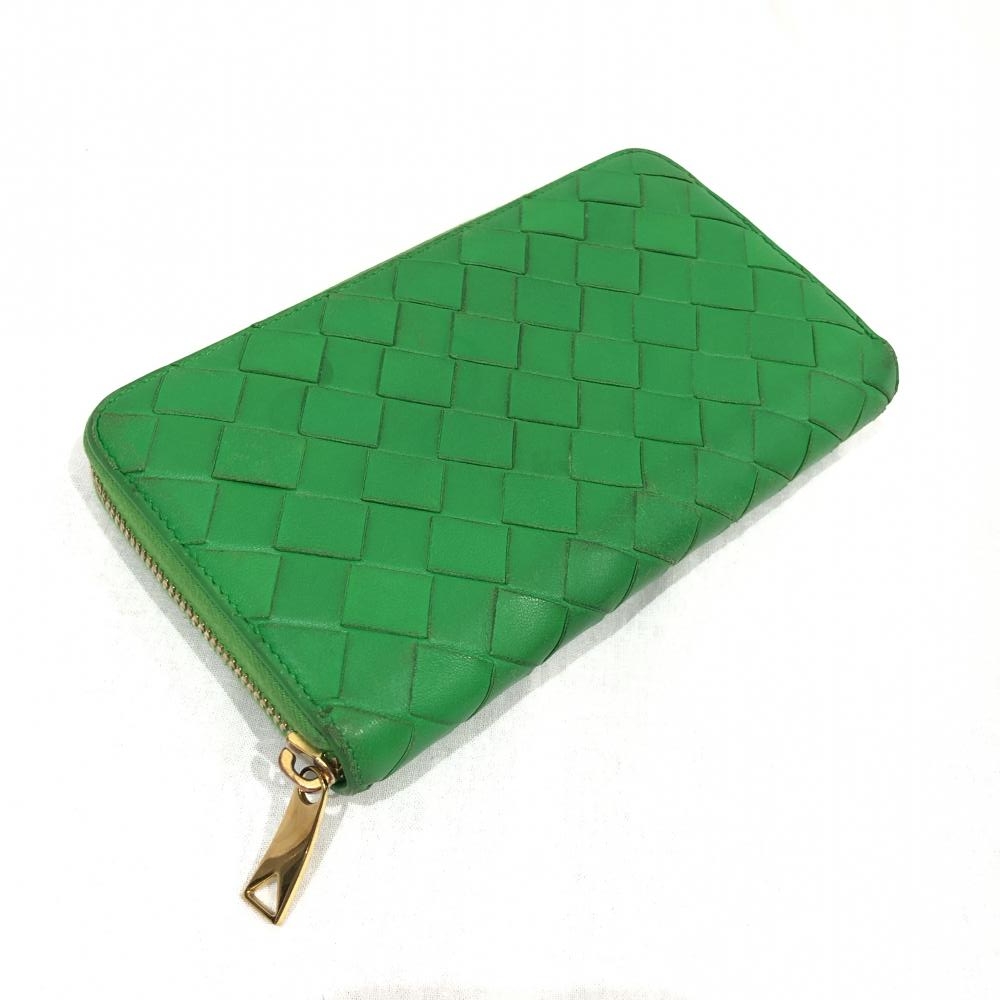 ボッテガヴェネタ/ラウンドファスナー長財布/イントレチャート