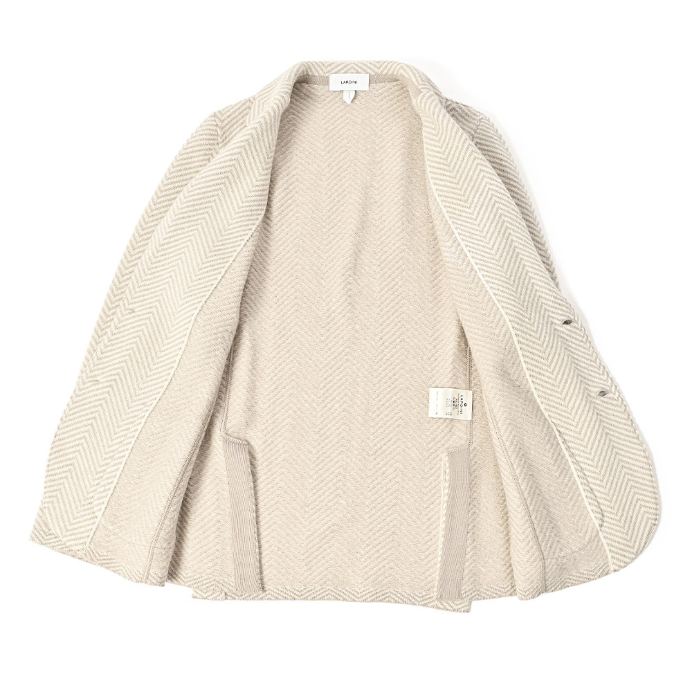 ヘリンボーン柄 アルパカ混ウールジャケット Traditional Standard