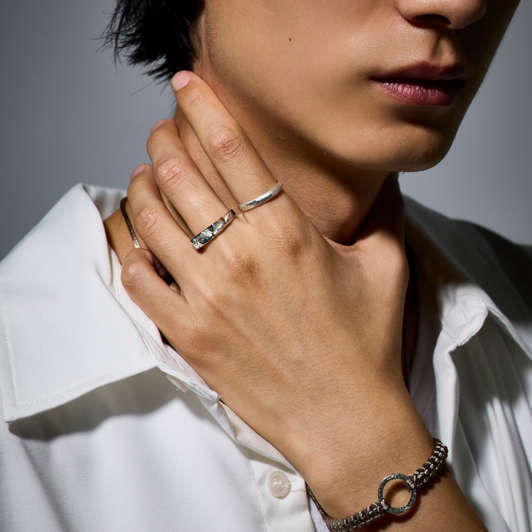 Silver Ring -Crack 001- シルバー リング – yuzen-official