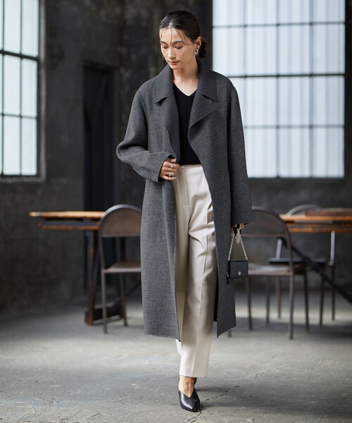 ICB（アイシービー） トレンチコート コート ウールリバー ロング