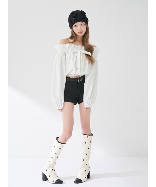 Darich（ダーリッチ） ブーツ バイカラードットロングブーツ