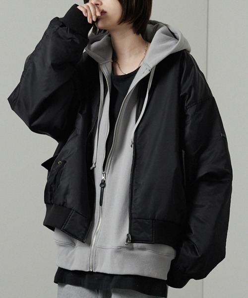 ma1 ma-1 「Alfred Alex」リバーシブルボンバースカジャンMA-1 メンズ