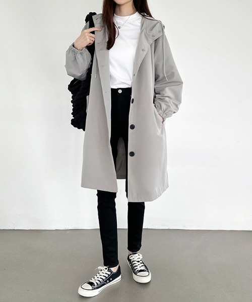 COCOMOMO マウンテンパーカー ウインドブレーカー バックギャザー