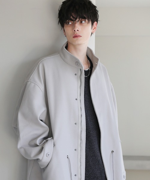 モッズコート コート ビッグシルエットメルトンM-65ロングモッズコート