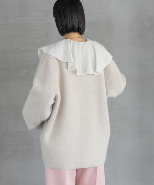 A part by（アパートバイ） カーディガン CNラクーンコンVカーディガン