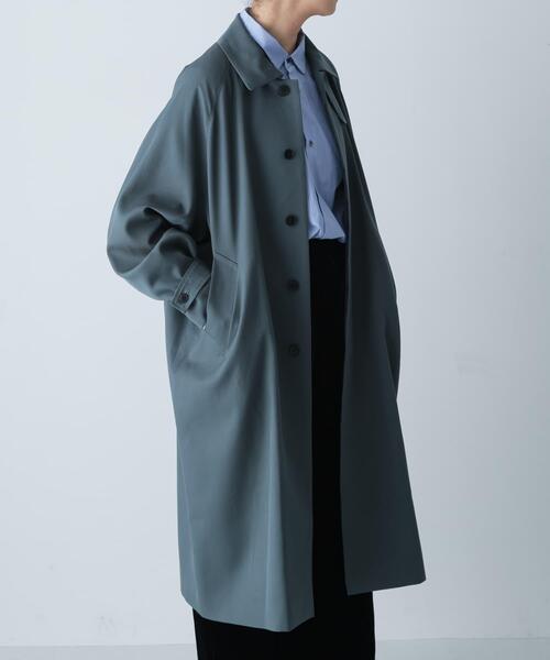 かぐれ コート アウター ウーステッドウールコート レディース