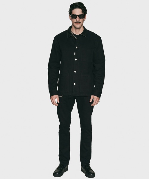 CRIMIE（クライミー） カバーオール LEATHER COLLAR TWILL STRETCH