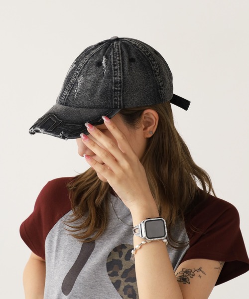 PANQ キャップ 帽子 PANQ/パンク 2023 FW DESTORYED CAPS RELEASE SOON