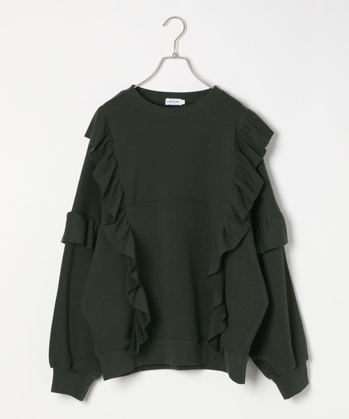 LEPSIM（レプシィム） トレーナー スウェット フリルスウェットプル