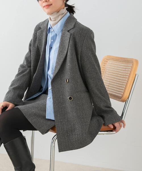 F by ROSSO（エフバイロッソ） コート アウター ヘリンボンネップ