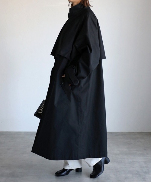 CREARE -LINO- トレンチコート コート 「2WAY」 スタンドカラー ルーズ