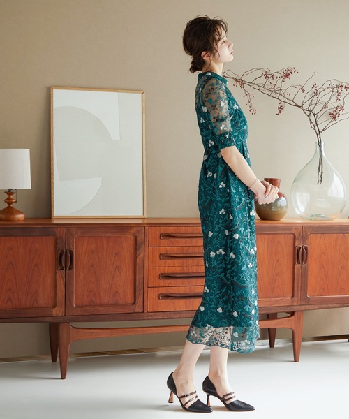 niana（ニアナ） ドレス アンティーク刺繍レースワンピースパーティー