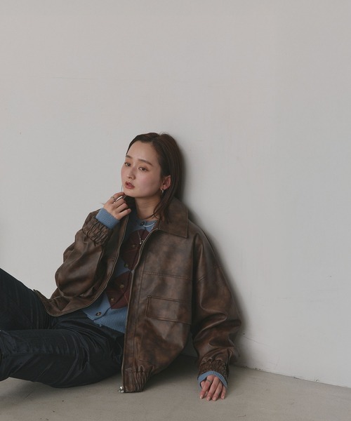 ad thie（アドティエ） レザージャケット ライダース ヴィンテージ