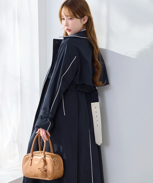 one after another NICE CLAUP トレンチコート コート イニシャルロゴ