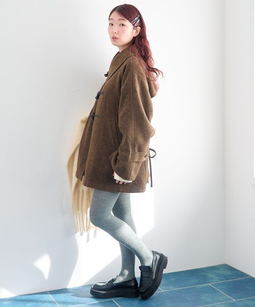 Kastane（カスタネ） コート アウター 「ベスト付き」ダッフルフレア