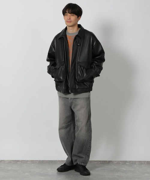 LAKOLE（ラコレ） ブルゾン アウター PUレザージップブルゾン/284637