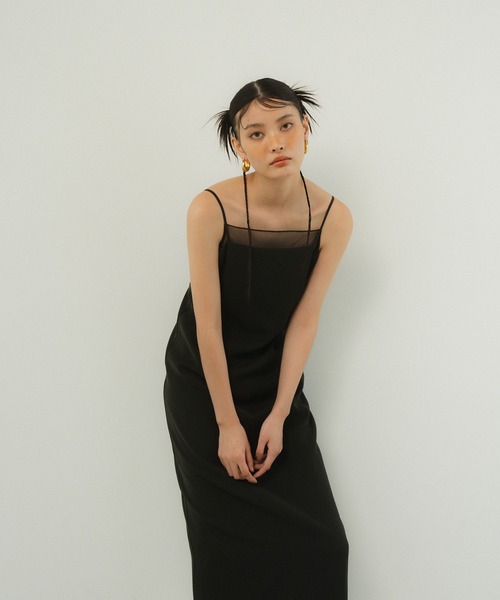 ANDRESD ドレス ケミカルレースジッパードレス / chemical lace zipper