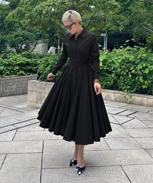 ワンピース オードリールックエアリーワンピース・長袖 : ZOZOTOWN