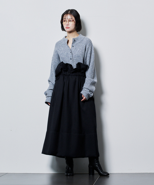 CITYSHOP（シティショップ） ニット セーター RIB HENRY NECK SWEATER