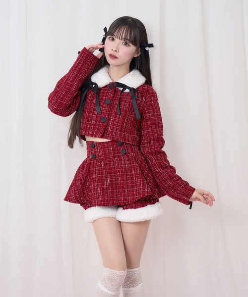 Honey Cinnamon（ハニーシナモン） コート アウター ツイードファー