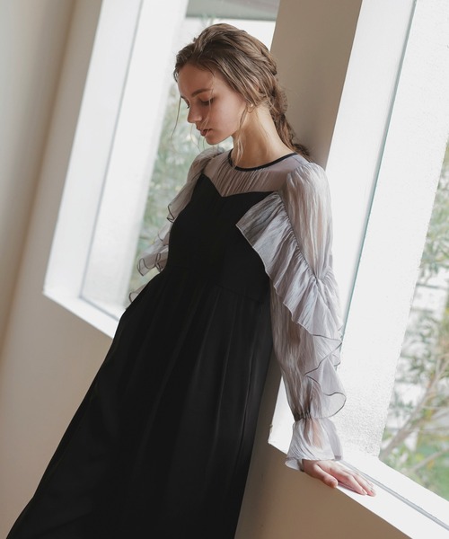 Dorry Doll（ドリードール） パンツドレス シアーフリルパンツドレス