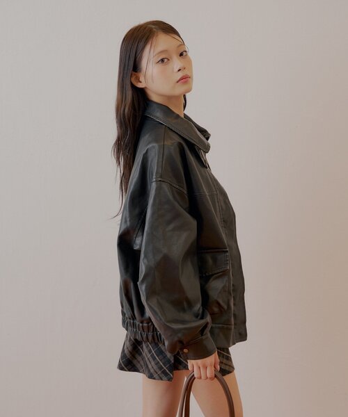 Chico（チコ） コート アウター 「REVIVAL/WEB限定」フェイクレザー