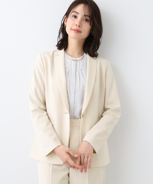 INDIVI（インディヴィ） スーツ 「洗える／UVケア／スーツ」ストレッチ