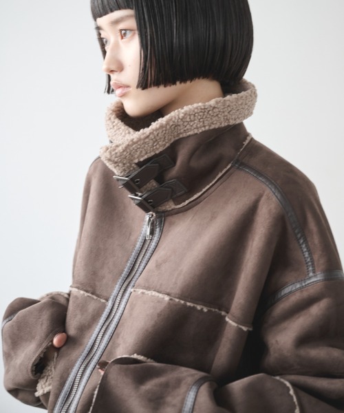 AIC. ムートンコート ボアコート ムートンライクショートボア