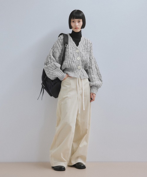 ADAM ET ROPE'（アダムエロペ） カーディガン 「WEB限定」ローゲージ